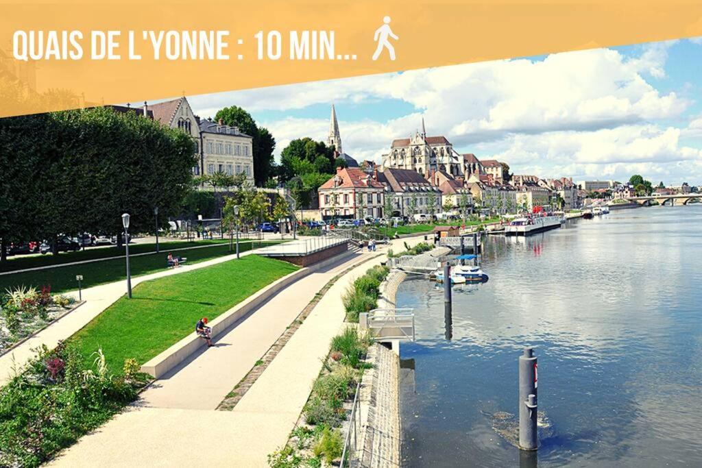 La Belle Pause - Studio Auxerre Proche Parking Ngoại thất bức ảnh
